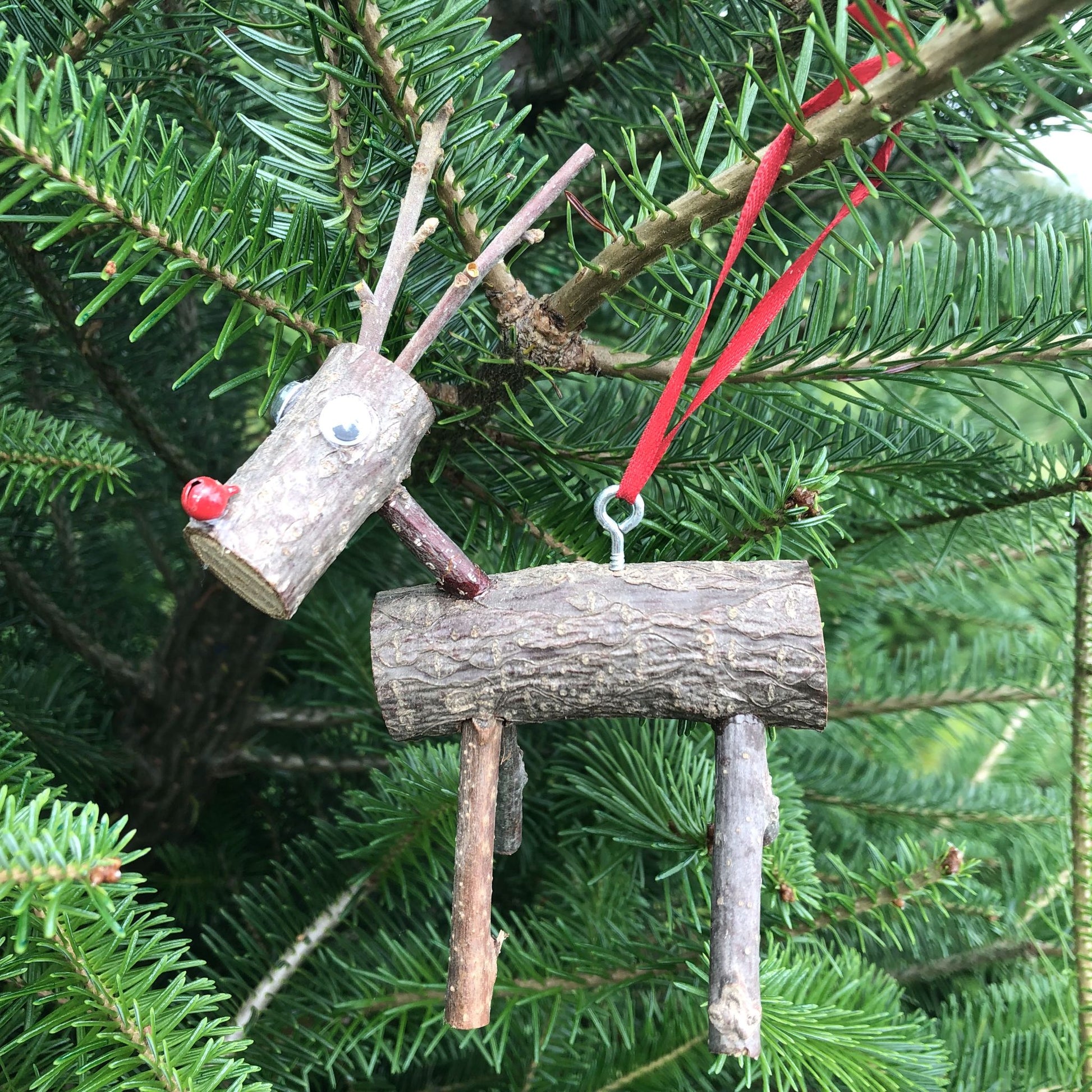 Wood Christmas Tree Ornament (Raindeer) - Forest Decor